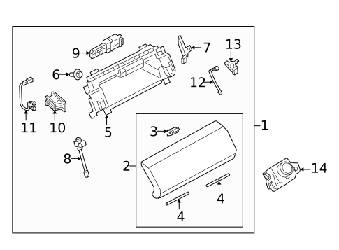 Glove Box for 2023 Land Rover Discovery #0