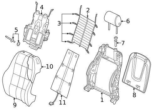 Front Seat Components for 2014 Audi RS7 #1
