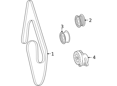 BELTS & PULLEYS for 2010 Mercedes-Benz CLS550 #0