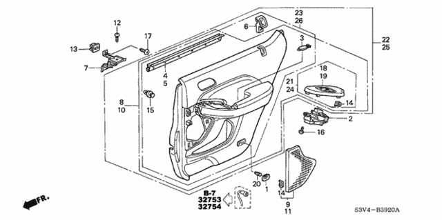 Rear Door Lining for 2002 Acura MDX #0
