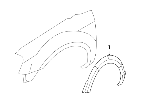 Exterior Trim - Fender for 2005 Ford Freestyle #0
