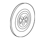 52013653AA - Suspension: Center Cap for Dodge: Dakota, Durango, Ram 1500, Ram 2500, Ram 3500 Image