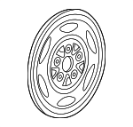 52057797 - Suspension: Wheel, Steel for Dodge: Dakota Image