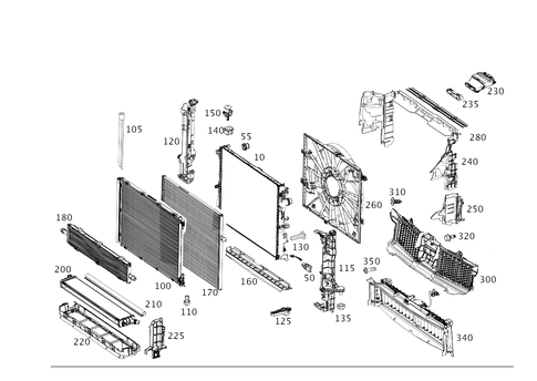 Radiator, Mounting, and Covering for 2021 Mercedes-Benz S63 AMG #0