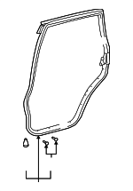 6787260100 - Body: Door Weather-strip for Lexus: GX470 Image