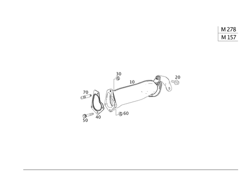 Exhaust Manifold for 1997 Mercedes-Benz S500 #0