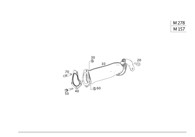 4425 - Exhaust System: Hexagon Head Bolt for Mercedes-Benz: C230, CL550, CL63 AMG, CLS400, CLS550, CLS63 AMG, CLS63 AMG S, E550, G63 AMG, GL450, GL550, GL63 AMG, GLE63 AMG, GLE63 AMG S, GLS550, GLS63 AMG, Maybach S550, ML550, ML63 AMG, S500, S550, S63 AMG, SL550, SL63 AMG Image image
