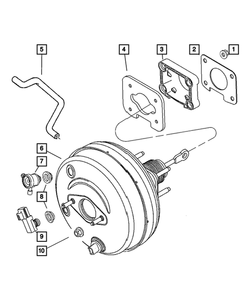 Power Brake Booster for 2007 Chrysler Aspen #0