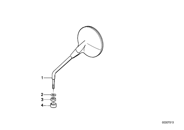 51162307769 - : Rear View Mirror          for BMW-Motorrad Image