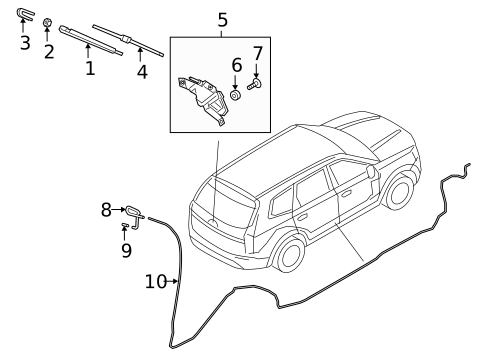 Wiper & Washer Components for 2023 Kia Telluride #1