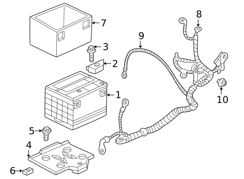 Battery for 2002 Pontiac Aztek #0