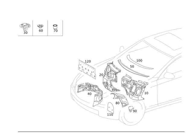 2116824928 - Panelling: Damping for Mercedes-Benz: CLS500, CLS55 AMG, CLS550, CLS63 AMG, E320, E500, E55 AMG Image image