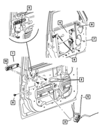 5HW79AXRAJ - Doors, Door Mirrors and Related Parts: Exterior Door Handle, Left for Jeep: Commander, Grand Cherokee Image