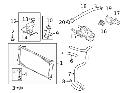Radiators, Coolers & Related Components for 2008 Mitsubishi Outlander #0