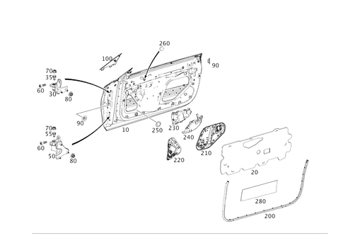 Driver Door for 2020 Mercedes-Benz C63 AMG S #0