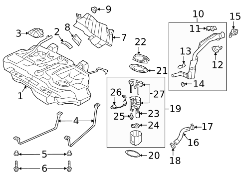 Fuel System Components for 2023 Mazda 3 #0