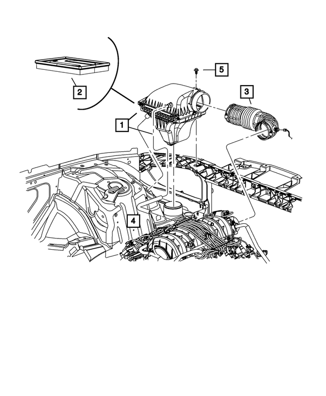 5038040AB - Fuel: Air Cleaner for Mopar Image image