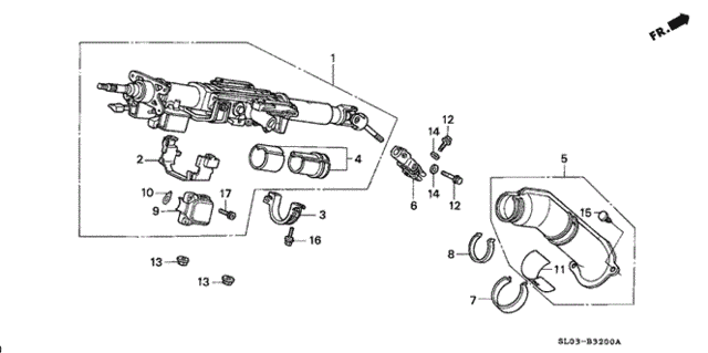 Steering Column for 1999 Acura NSX #0