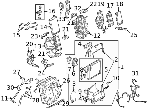 Evaporator & Heater Components for 2009 Audi A5 Quattro #0