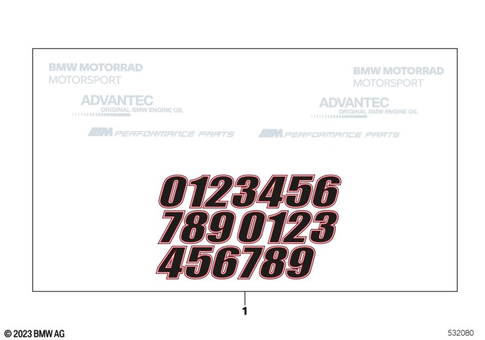 Stickers, Labels, Adhesive Film Strips for 2022 BMW-Motorrad M 1000 RR #6