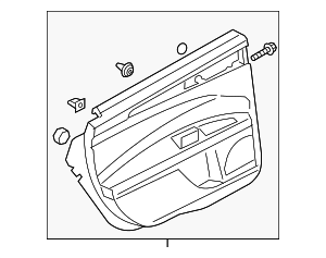 DS7Z5427406AD - : Door Trim Panel for Ford: Fusion, Police Responder Hybrid, SSV Plug-In Hybrid Image