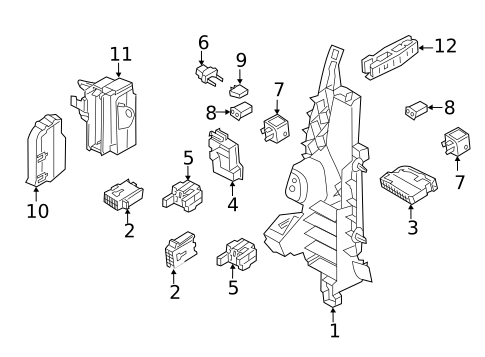 Fuse & Relay for 2022 Audi A6 Quattro #2