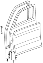 6700160353 - Body: Door Shell for Toyota: Land Cruiser Image