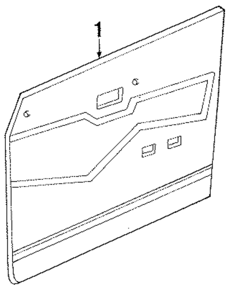 Interior Trim - Door for 1989 Mercury Tracer #0
