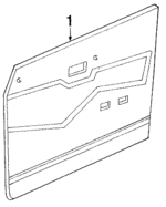 E8GY6123942A - Body: Door Trim Panel for Ford Image
