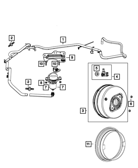 Power Brake Booster for 2022 Jeep Grand Cherokee WK #0