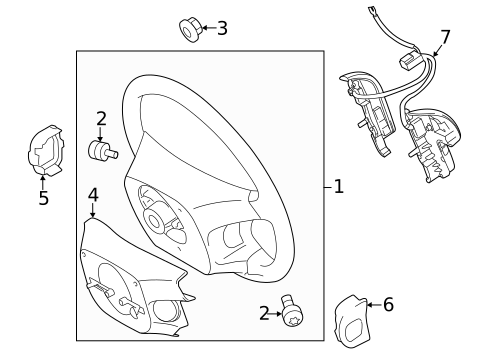 Steering Wheel & Trim for 2011 Toyota Highlander #1