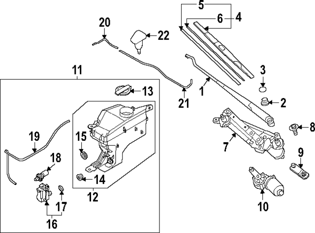 98360Q5000 - : Wiper Blade for Hyundai Image