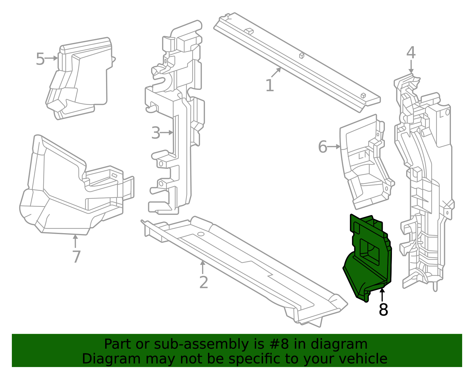 16695-25150 - High-Quality Radiator Support Air Deflector for 2023-2025 ...