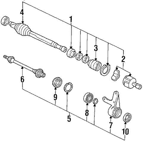 Axle Components for 1987 Acura Integra #0