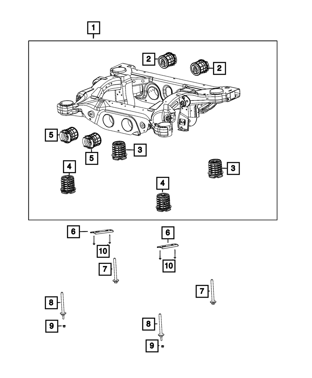 Suspension Brace - Mopar (68622348AB)