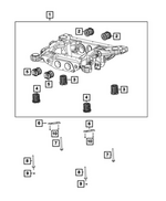 68585897AC - Rear Suspension: Rear Suspension Cradle for Mopar Image
