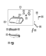 68196276AD - Electrical: Headlamp, Right for Mopar Image