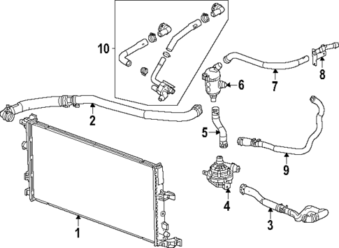Radiator & Components for 2025 GMC Acadia #0