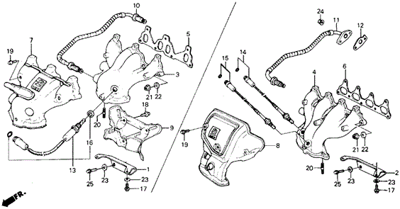 Exhaust Manifold for 1988 Honda Prelude #0