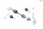 1673305501 - Front Axle: Joint Housing for Mercedes-Benz Image