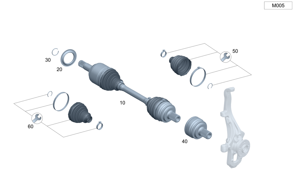 167-330-89-01 - Front Axle Shaft 2020-2026 Mercedes-Benz