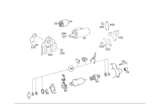 Starter for 2011 Mercedes-Benz GL550 #0