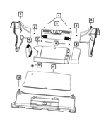 6FD22KA9AA - Interior Trim: Trunk Side Trim Panel, Right for Mopar Image
