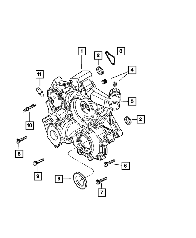 6505293AA - Engine 3.7L Six Cylinder [EKG]: Double Ended Stud, Mounting for Mopar Image