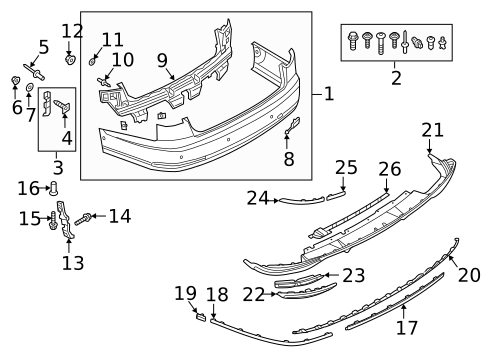 Bumper & Components - Rear for 2020 Audi S8 #0