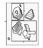 25947086 - Engine: Air Cleaner Assembly for Buick: Enclave | Chevrolet: Traverse | GMC: Acadia | Saturn: Outlook Image