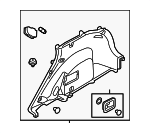 85730G5700WK - Body: Lower Quarter Trim for Kia: Niro Image