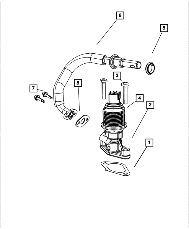 « 53032511AG – Emission Systems : Egr Tube pour Mopar Image »