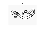 97763CU540 - HVAC: Suction Hose for Genesis: GV60 | Hyundai: Ioniq 6 Image