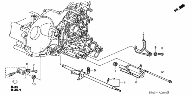 AT Shift Shaft for 2002 Honda Civic #0